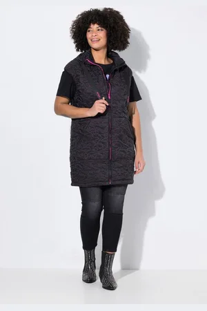 Angel of Style Steppweste Long-Steppweste Sternenmuster - Verkäufer: Popken Fashion Group