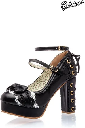 Belsira Retro Riemchen Pumps - (37,38,39,40,41) High-Heel-Pumps - Verkäufer: Angela Line