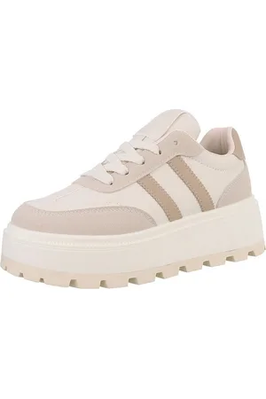 Ital-Design Damen Low-Top Freizeit Sneaker (88671784) Keilabsatz/Wedge Sneakers Low in Beige - Verkäufer: