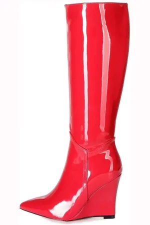 Giaro [D2C] ELLA RED SHINY Stiefel - Verkäufer: schuhplus - Schuhe in Übergrößen