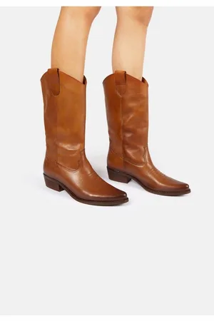 Felmini Stiefelette Leder Cowboy Stiefelette - Verkäufer: S4S Commerce
