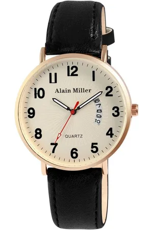 Alain Miller Quarzuhr 2900264 Herrenuhr mit Band aus Lederimitat, braun - Verkäufer: Shaghafi GmbH