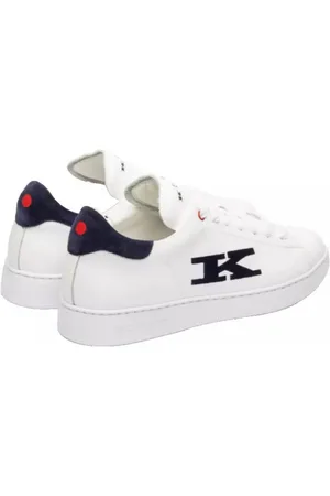 Kiton K-Logo Kalbsleder Schuhe Sneaker Kontrastierender Wildlederabsatz, Lederfutter, Innensohle aus Leder - Verkäufer: eldigo