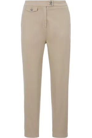 HUGO BOSS Chinohose C_Taschina-D mit Logo-Knopf
