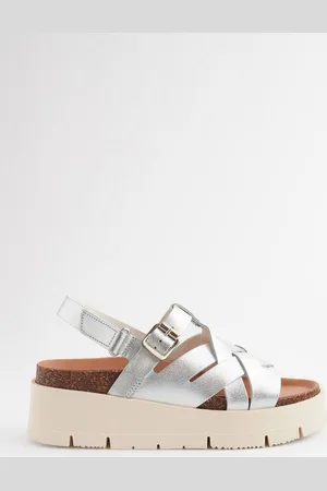 Next Ledersandalen im Web-Design, Flatform-Keilabsatz Keilsandalette (1-tlg) - Verkäufer: Germany GmbH