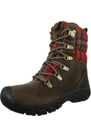 Keen 1026597 Greta Boot WP Dark Brown/Red Plaid Stiefel - Verkäufer: Schuhkings
