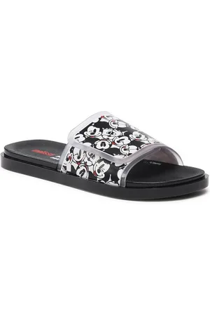 Melissa Pantoletten Groovy + Mickey Mouse 33632 Black/Clear/White AC406 Pantolette - Verkäufer: Modivo_de