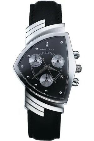 Hamilton Chronograph American Classic Shaped Herrenarmbanduhr, Design Highlight - Verkäufer: Zeitlounge
