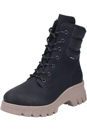 Rieker Stiefel Lederimitat/Textil Schnürstiefel - Verkäufer: S4S Commerce