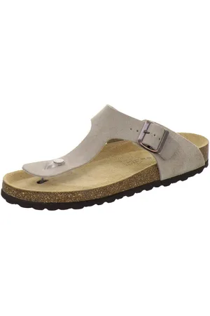 Afs 310774 Zehentrenner Pantolette für Herren aus Leder mit Fußbett, Made in Germany - Verkäufer: