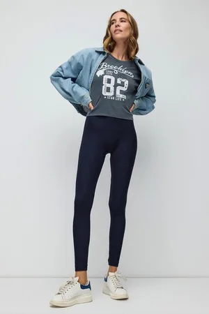 No Matter What Apparel Leggings Marine Hochtaillierte Nahtlose Sportleggings - Verkäufer: MegaMerchant