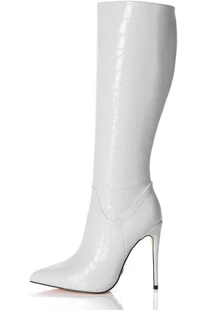 Giaro [D2C] MILA WHITE CROCK Stiefel - Verkäufer: schuhplus - Schuhe in Übergrößen
