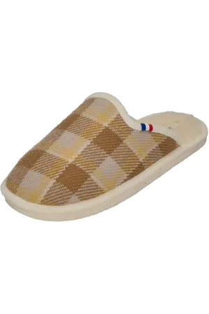 Espadrij l´originale CHAUSSON WOOLCHECK Hausschuh jaune Check Small - Verkäufer: Shoedeal Jana Sievers e.K.