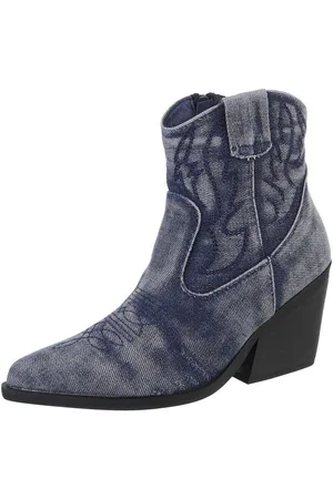 Ital-Design Damen Cowboyboots Western Westernstiefelette (88671888) Blockabsatz Stiefeletten in - Verkäufer: