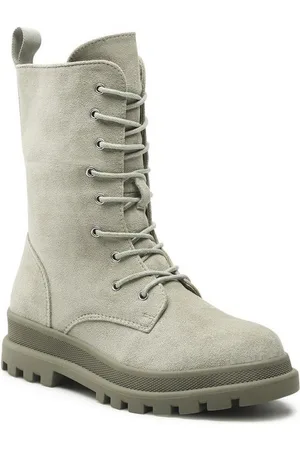 DeeZee SchnĂĽrstiefeletten CS5591-06 GrĂĽn Schnürstiefelette - Verkäufer: Modivo_de
