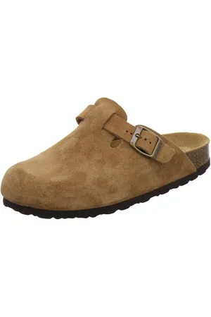 Afs 290084 Clogs Pantolette für Damen aus Leder mit Fußbett, Hausschuhe Made in Germany - Verkäufer: