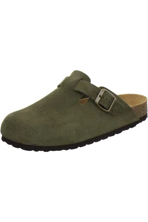 Afs 290088 Clogs Pantolette für Damen aus Leder mit Fußbett, Hausschuhe Made in Germany - Verkäufer:
