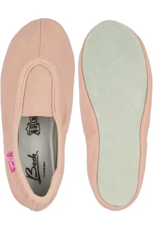 Beck Schläppchen Echt-Leder mit Ledersohle Gymnastikschuh (mit Ristgummi) und Wildledersohle - Verkäufer:
