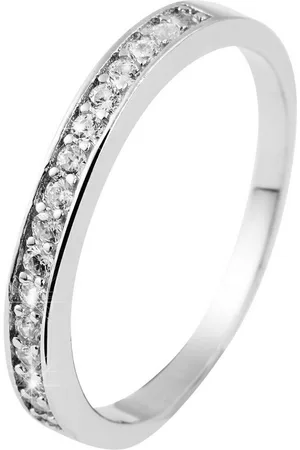Akzent Silberring Gisele 925 Echt Silber rhodiniert Zirkonia gefasst Ř (Einzeln), Damen Ring - Verkäufer: Shaghafi GmbH