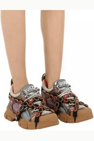 Gucci Flashtrek Removable Crystal Trainers 36,5 Sneaker - Verkäufer: eldigo