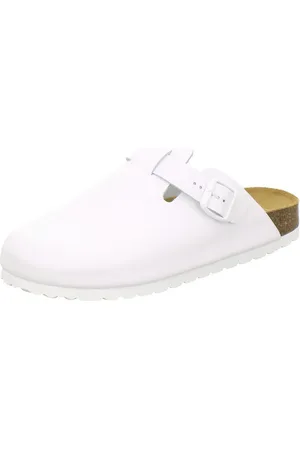 Afs 390010 Clogs Pantolette für Herren aus Leder mit Fußbett, Hausschuhe Made in Germany - Verkäufer: