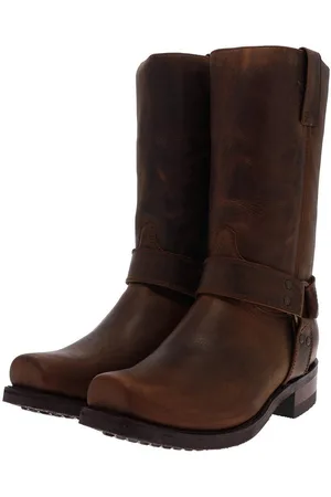 Sendra BLUES 9809 Braun Bikerboots Rahmengenäht Unisex Bikerstiefel, Thinsulate Insulation - Verkäufer: Boots & Fashion