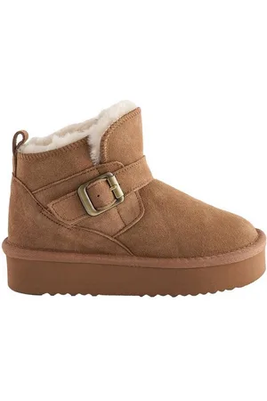 Next Schlupfstiefel aus Veloursleder mit Schnalle Stiefelette (1-tlg) - Verkäufer: Germany GmbH