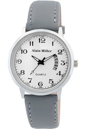 Alain Miller Quarzuhr 2900263 Herrenuhr mit Band aus Lederimitat, braun + - Verkäufer: Shaghafi GmbH