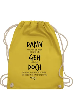 Shirtracer Turnbeutel Dann geh doch, Abschiedsgeschenk Jobwechsel, Verabschiedung beim Ste, Kollegen Kollegin - Verkäufer: