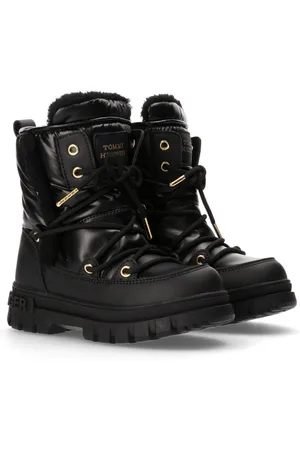 Tommy Hilfiger Snowboots, Winterboots, Plateaustiefel mit goldfarbenen Details