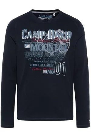 Camp David Longsleeve mit Used Print und Stickereien - Verkäufer: eleven.one