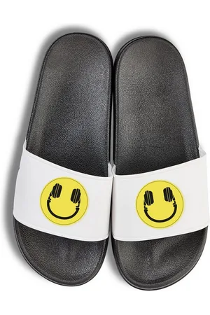 Youth Designz Headset Smile Unisex Badelatschen Flip Flops Badeschuh mit lustigen Logo für Damen und Herren - Verkäufer: EmDa Trading GmbH