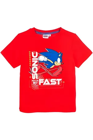 Sonic The Hedgehog Print-Shirt Kinder Junge kurzarm T-Shirt Shirt 100% Baumwolle, Gr. 98 bis 128 - Verkäufer: WS-Trend