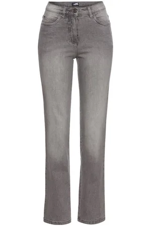 ARIZONA Gerade Jeans Annett bequeme Passform, 5-Pocket-Style, hohe Taille