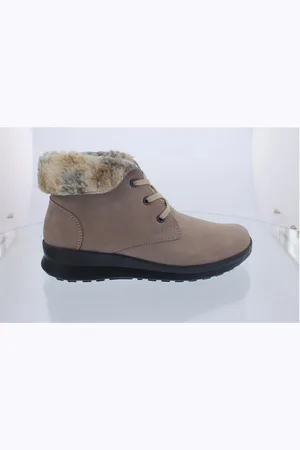 Berkemann Felisa Bootie, sand, Nubukleder, Schurwollfutter, Wechselfuß Schnürstiefel - Verkäufer: Schuhhaus Wilhelm Vormbrock