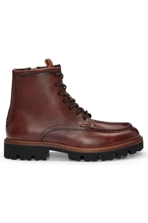 HUGO BOSS Herren Stiefel Leder Julyo Halb gr Stiefel - Verkäufer: Yourfashionplace