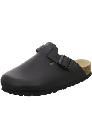 Afs 290023 Clogs Pantolette für Damen aus Leder mit Fußbett, Hausschuhe Made in Germany - Verkäufer: