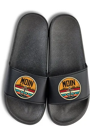 Youth Designz Moin Unisex Badelatschen Flip Flops Herren Damen Badeschuh mit lustigen Logo für Damen und Herren - Verkäufer: EmDa Trading GmbH