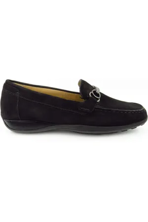 Geox Mocassin Nubuk schw. Slipper Schuhhaus Otto Cronauer