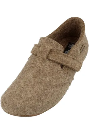 Haflinger Everest Focus Filzpantoffel mit verstellbarem Riemen Hausschuh unisex Hausschuh - Verkäufer: Natural Slipper