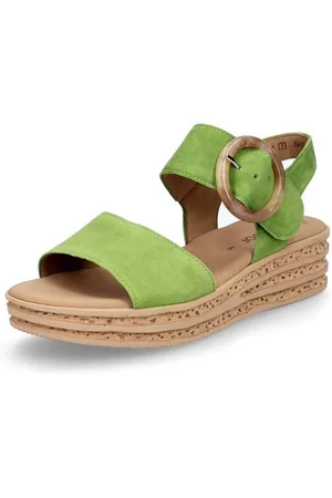 Gabor Damen Keil Sandalette hellgrün Sandale - Verkäufer: Schuhe Shop