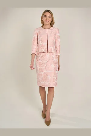 Apart Jackenblazer aus mattglänzendem Jacquard mit allover Blumen - Verkäufer:
