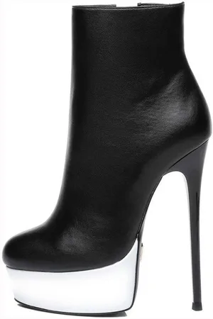 Giaro [D2C] GALANA 1005 BLACK WHITE Stiefel - Verkäufer: schuhplus - Schuhe in Übergrößen