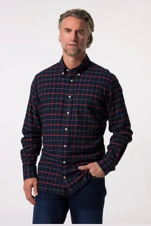 Boston Park Businesshemd Flanell-Karohemd Langarm Comfort Fit - Verkäufer: Popken Fashion Group
