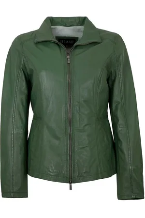 Jilani Lederjacke Kaja - Damen Lederjacke Lammnappa salbei - Verkäufer: Lederjacken24