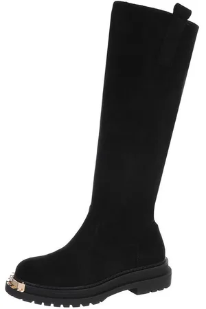 Ital-Design Damen Bikerschuhe Biker Plateaustiefel (87124837) Blockabsatz Western- & Bikerstiefel in - Verkäufer: