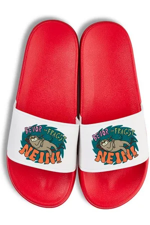 Youth Designz Faultier Nein Unisex Badelatschen Flip Flops Badeschuh mit lustigen Spruch für Damen und Herren - Verkäufer: EmDa Trading GmbH