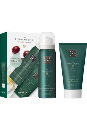 Rituals Pflege-Geschenkset Mini Travel Set Jing – Duschschaum & Creme für entspannte Hautpflege, 2-tlg., Reise-Set für entspannende Körperflege - ideal für unterwegs. - Verkäufer: eCommerce GmbH