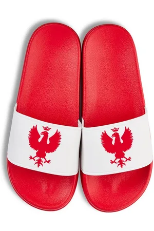 Youth Designz Polen Adler EM 2024 Unisex Badelatschen Flip Flops Badeschuh mit modischem Fußball Logo für Herren & Damen - Verkäufer: EmDa Trading GmbH