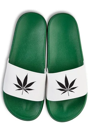 Youth Designz Cannabis Weed Unisex Badelatschen Flip Flops Badeschuh mit lustigen Logo für Damen und Herren - Verkäufer: EmDa Trading GmbH